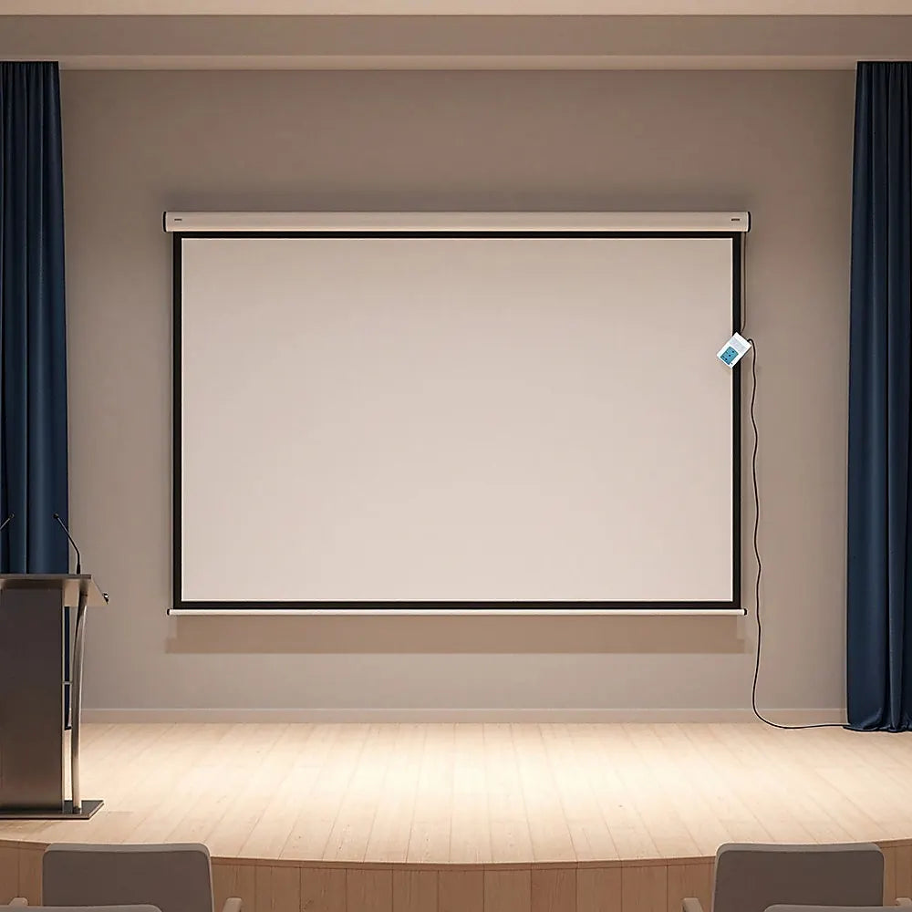 150" Electric Motorised Projector Screen TV +Remote - Image 7