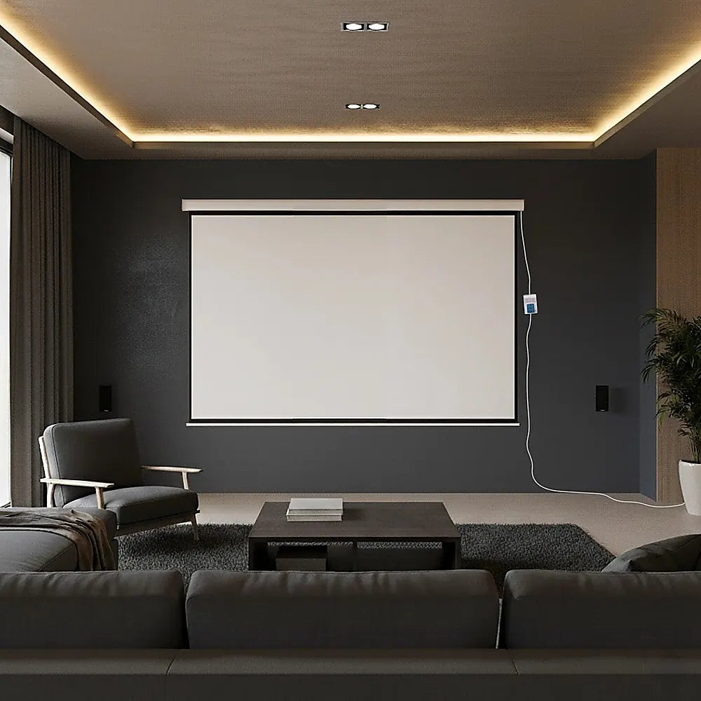 120" Electric Motorised Projector Screen TV +Remote - Image 2