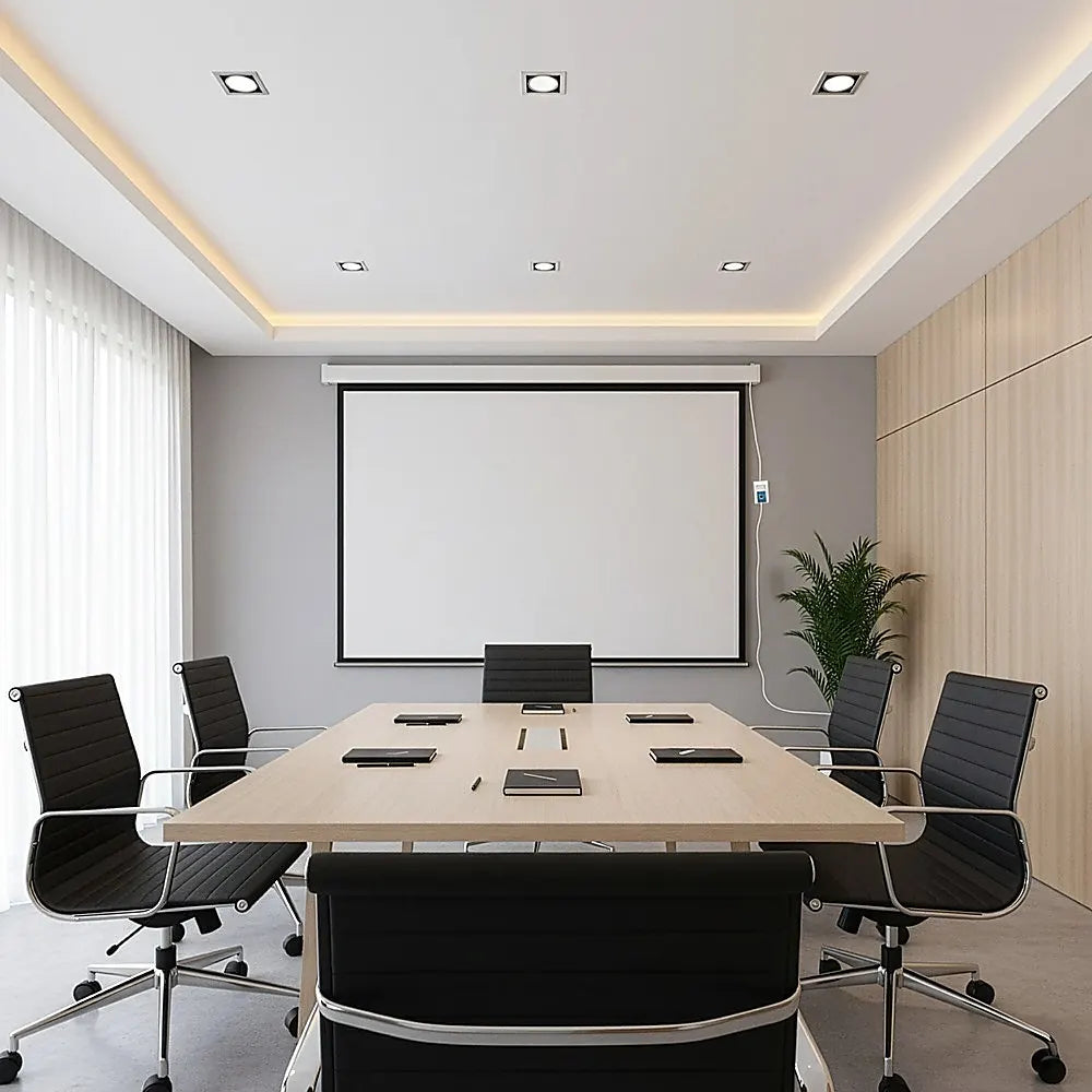 120" Electric Motorised Projector Screen TV +Remote - Image 5