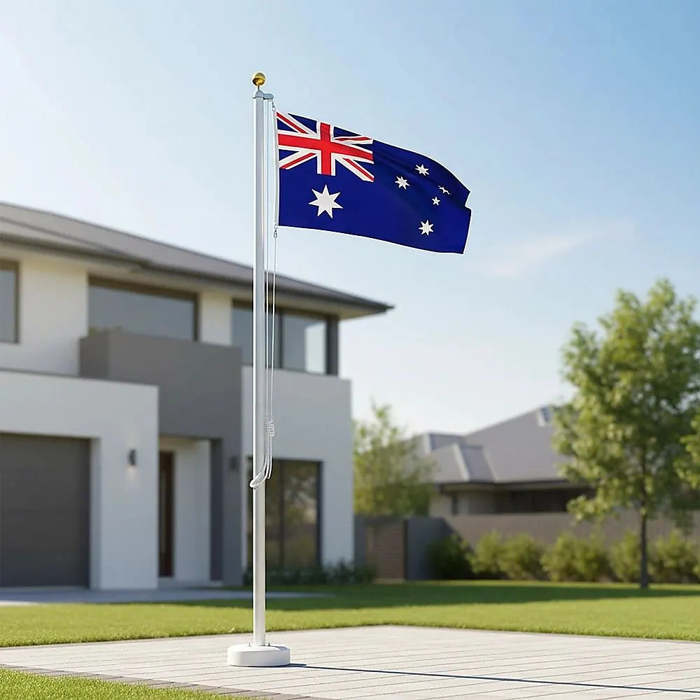 6.0m Flag Pole Full Set / Kit w Australian Flag - Image 2