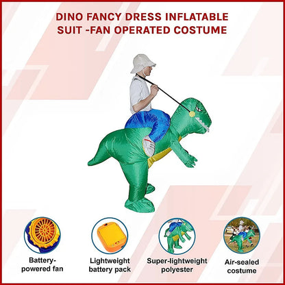 DINO Fancy Dress Inflatable Suit -Fan Operated Costume - Image 3