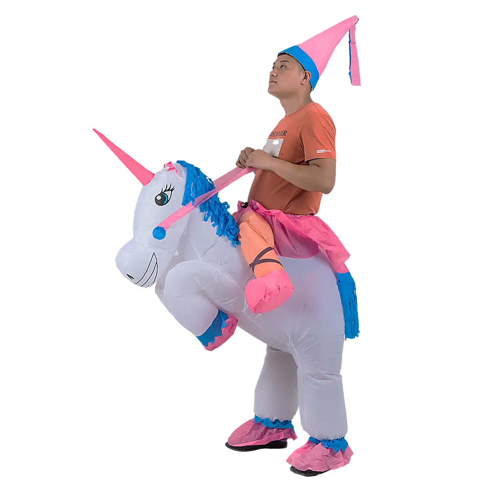 UNICORN Fancy Dress Inflatable Suit -Fan Operated Costume