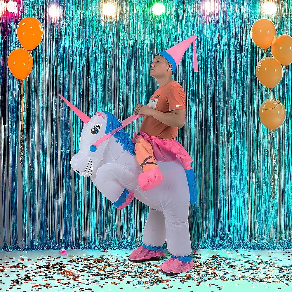 UNICORN Fancy Dress Inflatable Suit -Fan Operated Costume - Image 2