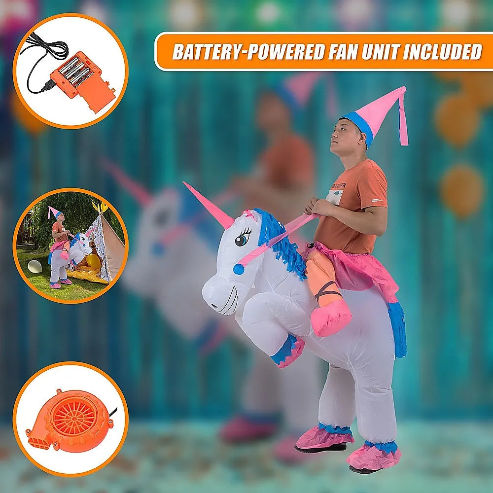 UNICORN Fancy Dress Inflatable Suit -Fan Operated Costume - Image 7