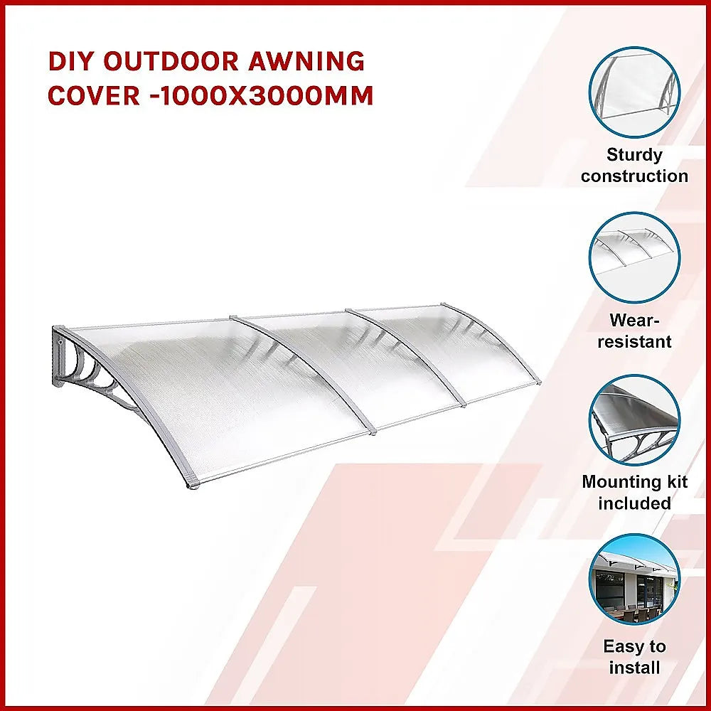 DIY Outdoor Awning Cover -1000x3000mm - Image 3