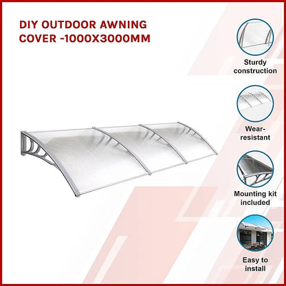 DIY Outdoor Awning Cover -1000x3000mm - Image 3