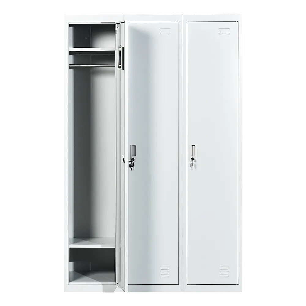 Three-Door Side by Side Office Gym Shed Storage Locker - Image 4