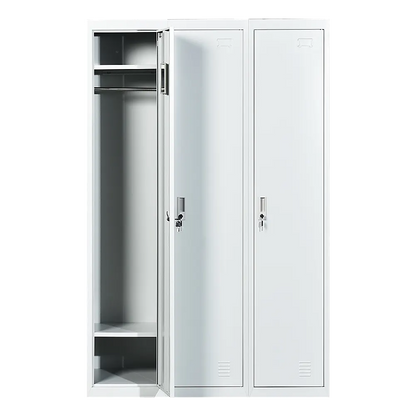 Three-Door Side by Side Office Gym Shed Storage Locker - Image 4