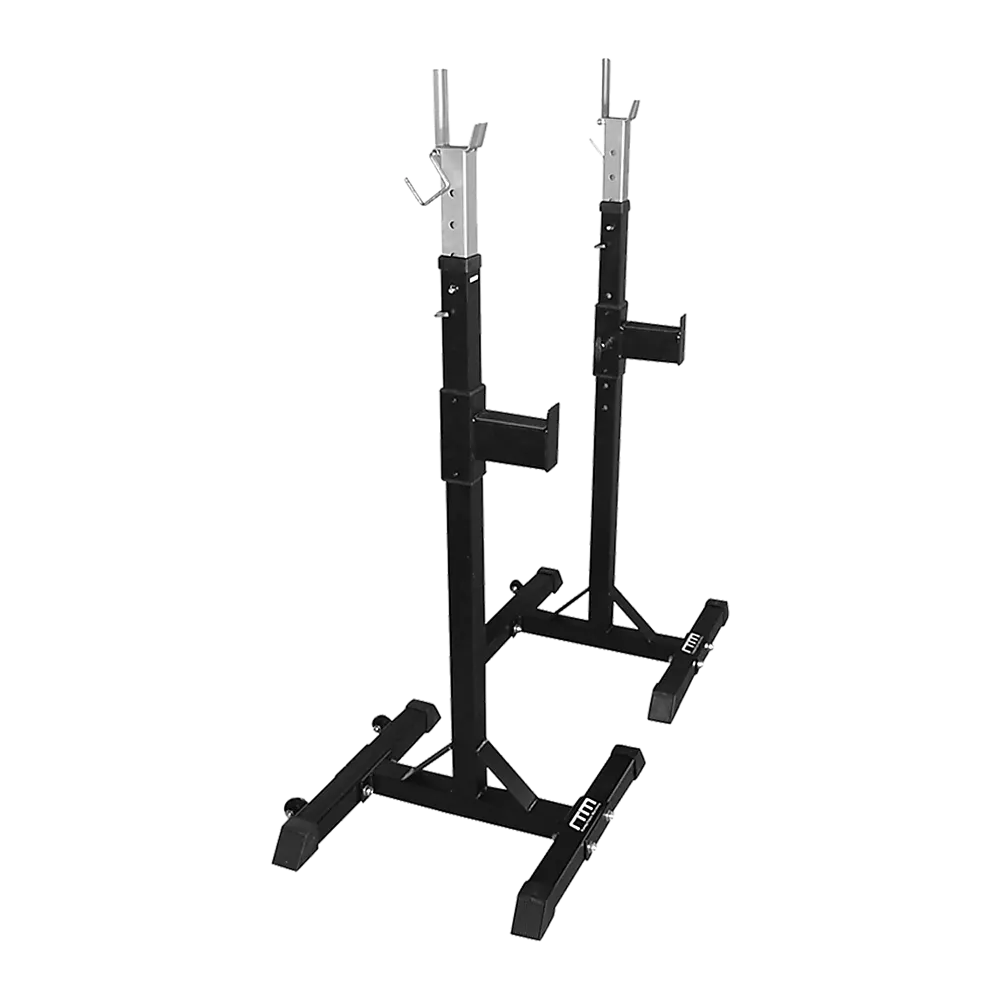 Squat Rack Stand Pair Bench Press Weight Lifting Barbell - Image 9