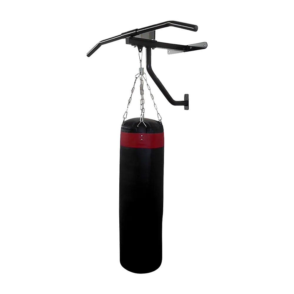 Wall Chin Up & Pull Up Bar with Punching Bag and Speedball Station Combo - Image 4