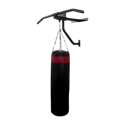Wall Chin Up & Pull Up Bar with Punching Bag and Speedball Station Combo - Image 4