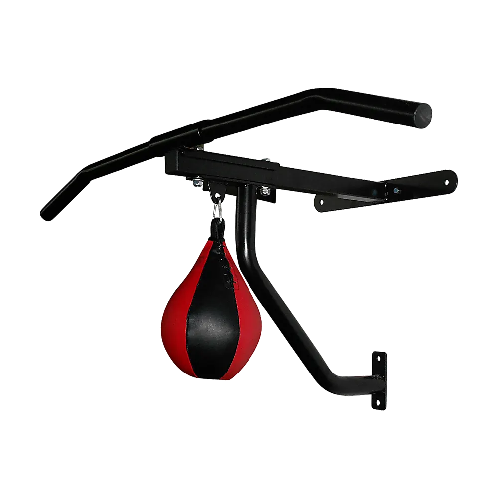 Wall Chin Up & Pull Up Bar with Punching Bag and Speedball Station Combo - Image 5