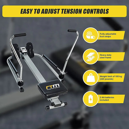 Rowing Machine Rower Exercise Fitness Gym - Image 8