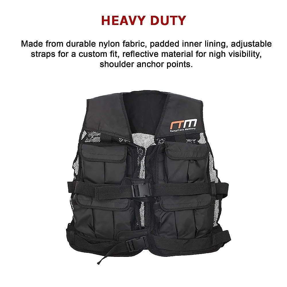 20LBS Weighted Weight Gym Exercise Training Sport Vest - Image 9