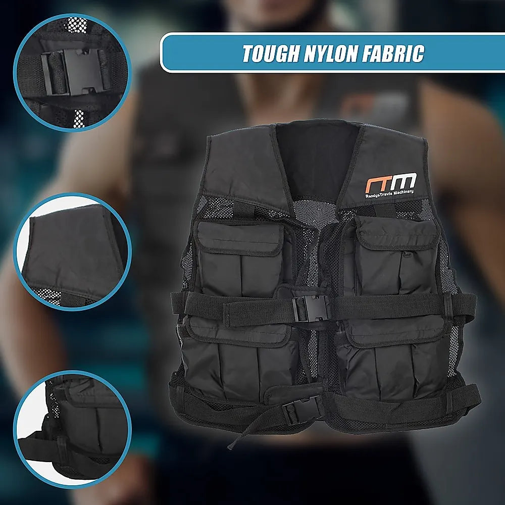 40LBS Weighted Weight Gym Exercise Training Sport Vest - Image 6