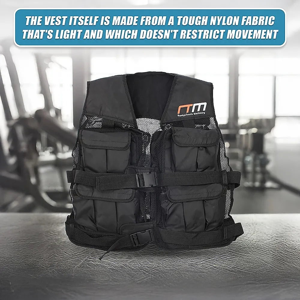 40LBS Weighted Weight Gym Exercise Training Sport Vest - Image 7