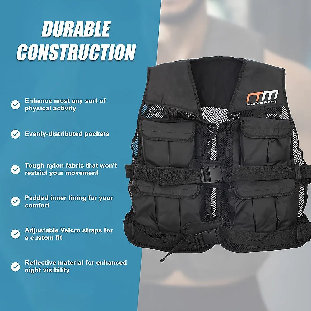 40LBS Weighted Weight Gym Exercise Training Sport Vest - Image 8