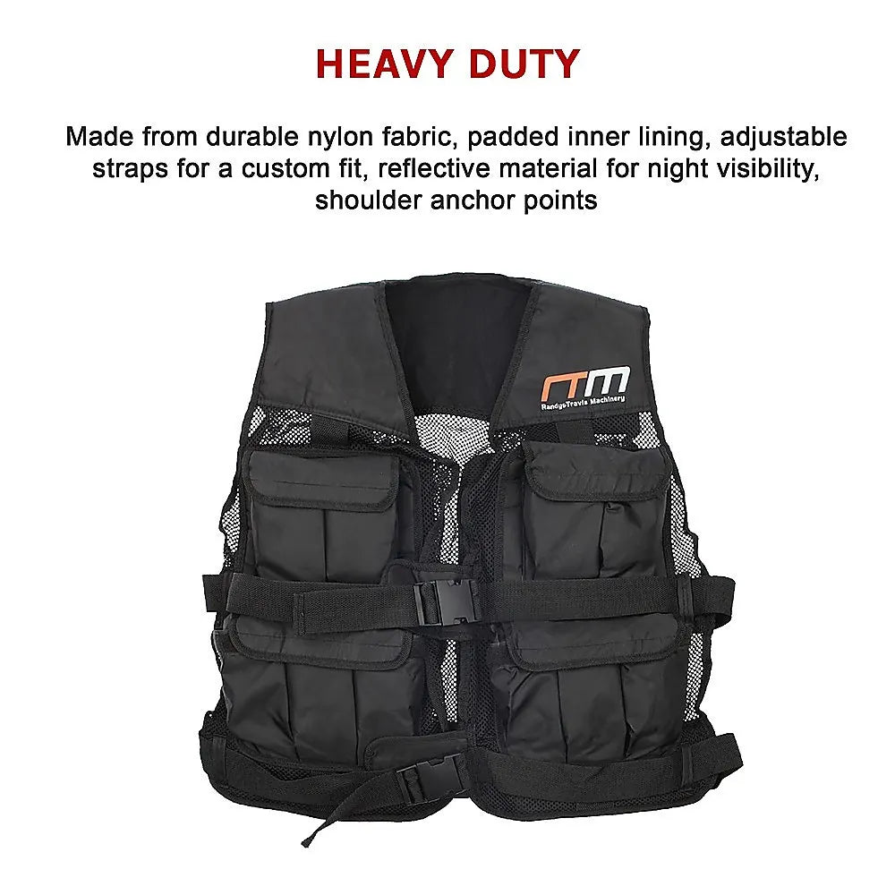 40LBS Weighted Weight Gym Exercise Training Sport Vest - Image 9
