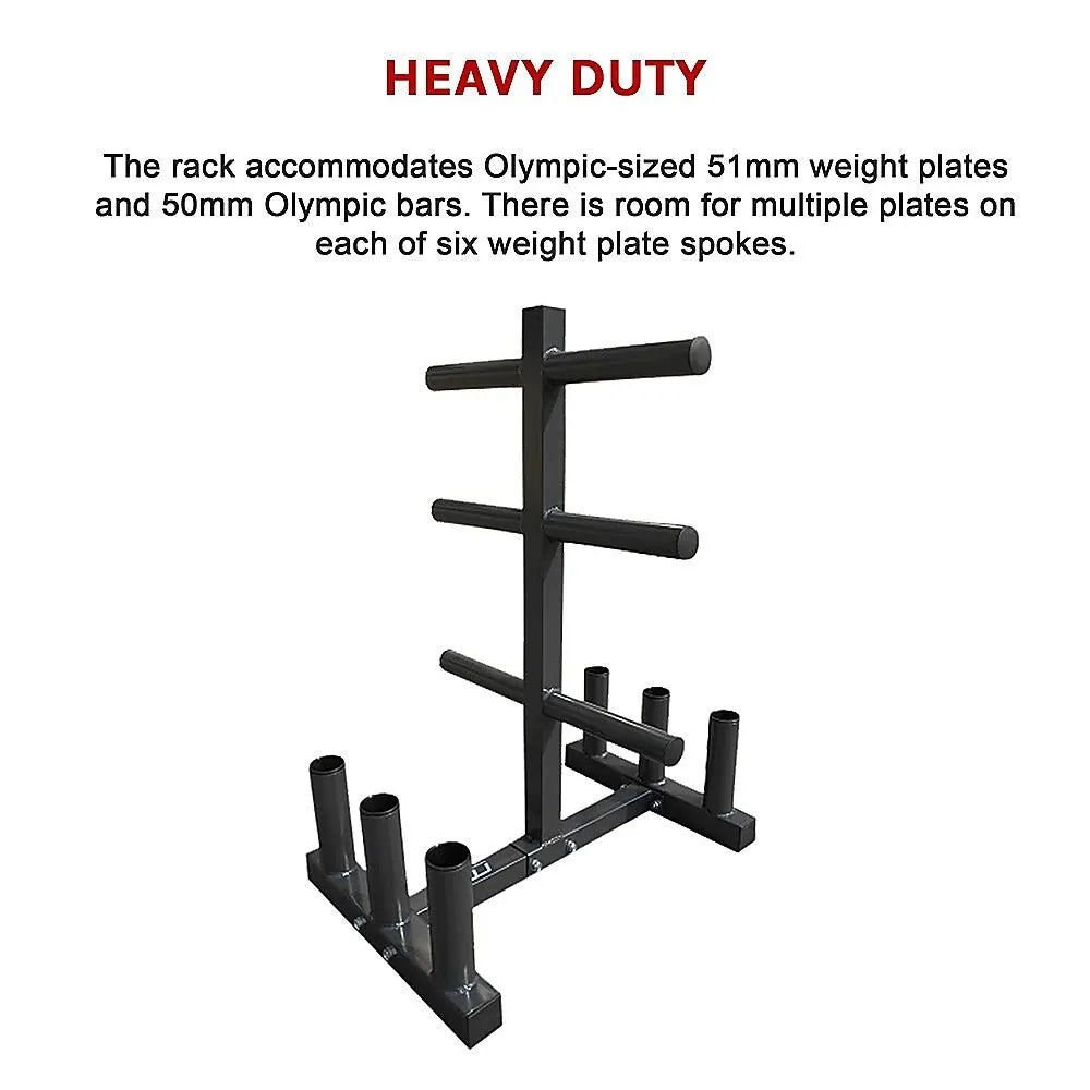 Olympic Weight Tree Bar Rack Holder Storage - Image 8