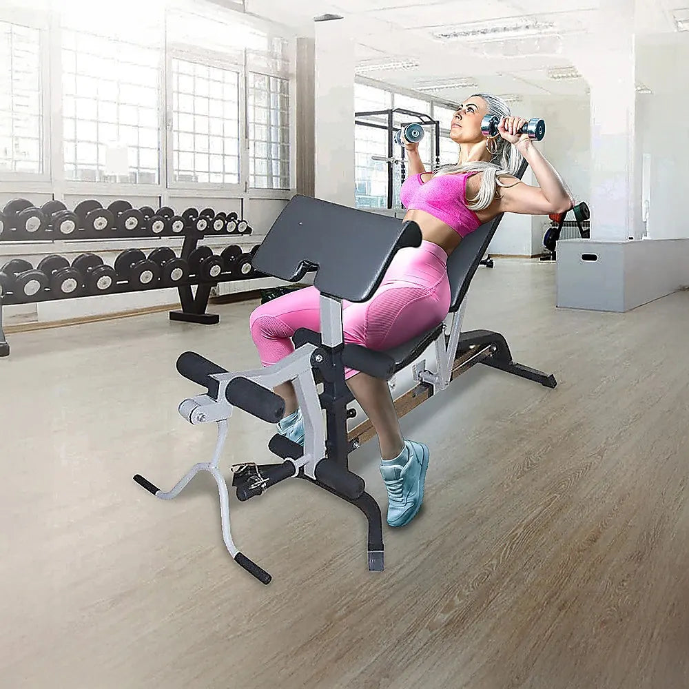 FID Flat Incline Decline Bench Press w/ Leg Extension - Image 2