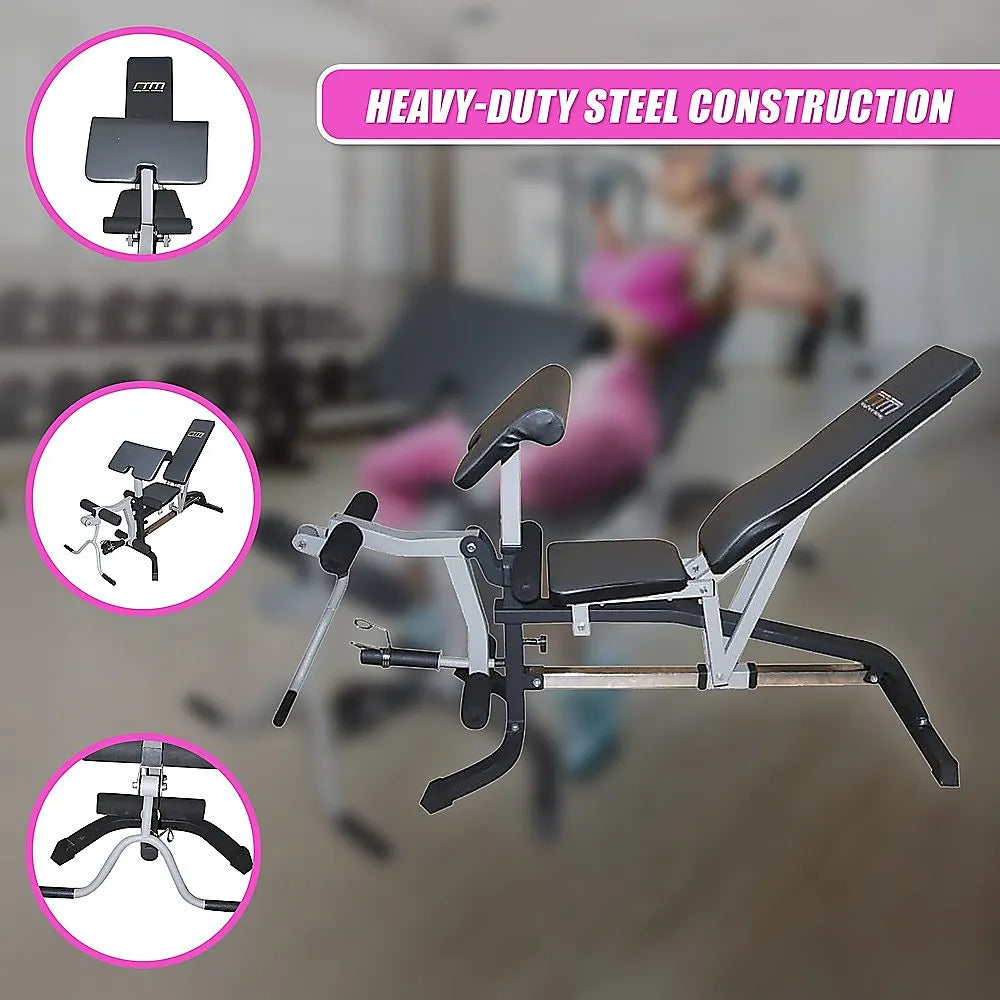 FID Flat Incline Decline Bench Press w/ Leg Extension - Image 7