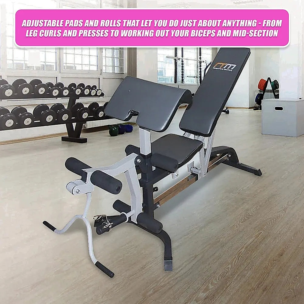 FID Flat Incline Decline Bench Press w/ Leg Extension - Image 8