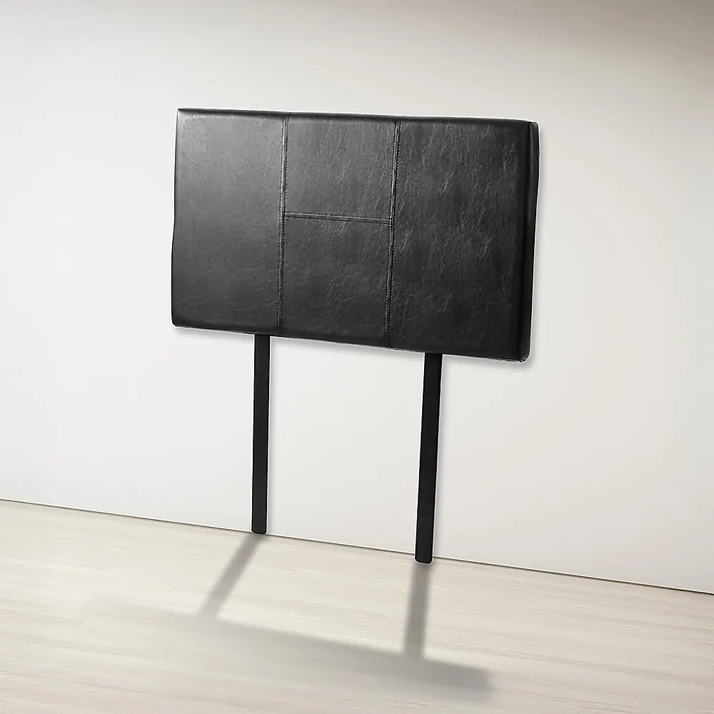 PU Leather Single Bed Headboard Bedhead - Black - Image 6