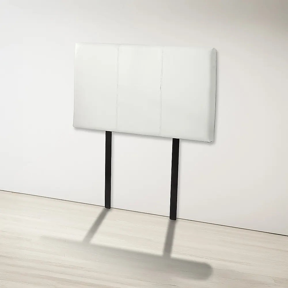 PU Leather Single Bed Headboard Bedhead - White - Image 4