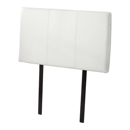 PU Leather Single Bed Headboard Bedhead - White - Image 5