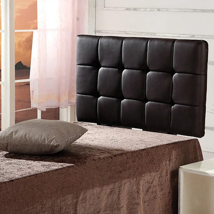 PU Leather Single Bed Deluxe Headboard Bedhead - Black - Image 5