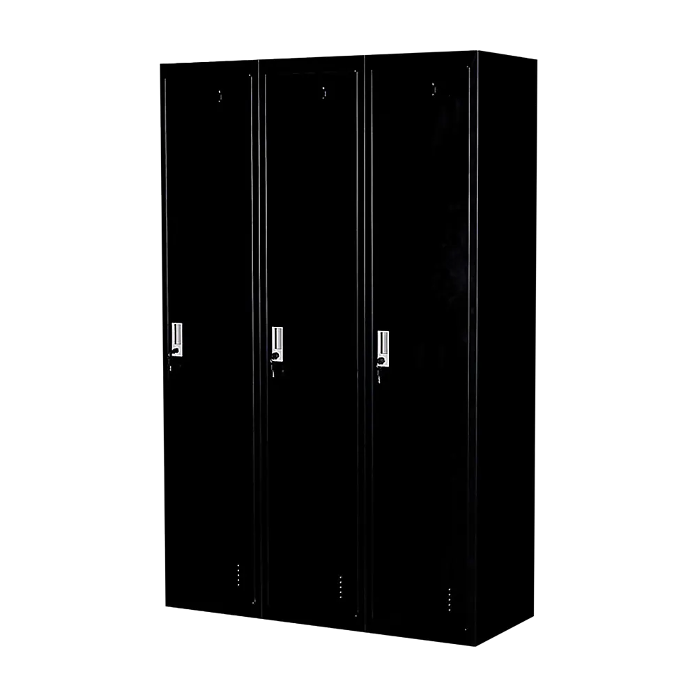 Three-Door Side by Side Office Gym Shed Storage Locker