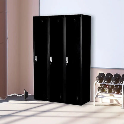 Three-Door Side by Side Office Gym Shed Storage Locker - Image 2