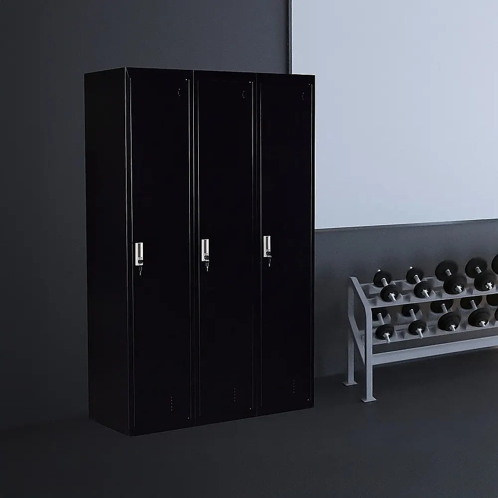 Three-Door Side by Side Office Gym Shed Storage Locker - Image 8