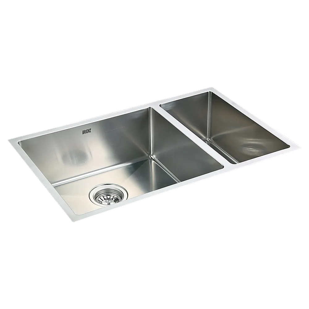 715x440mm Handmade Stainless Steel Undermount / Topmount Kitchen Sink with Waste - Image 4