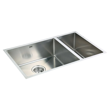 715x440mm Handmade Stainless Steel Undermount / Topmount Kitchen Sink with Waste - Image 4