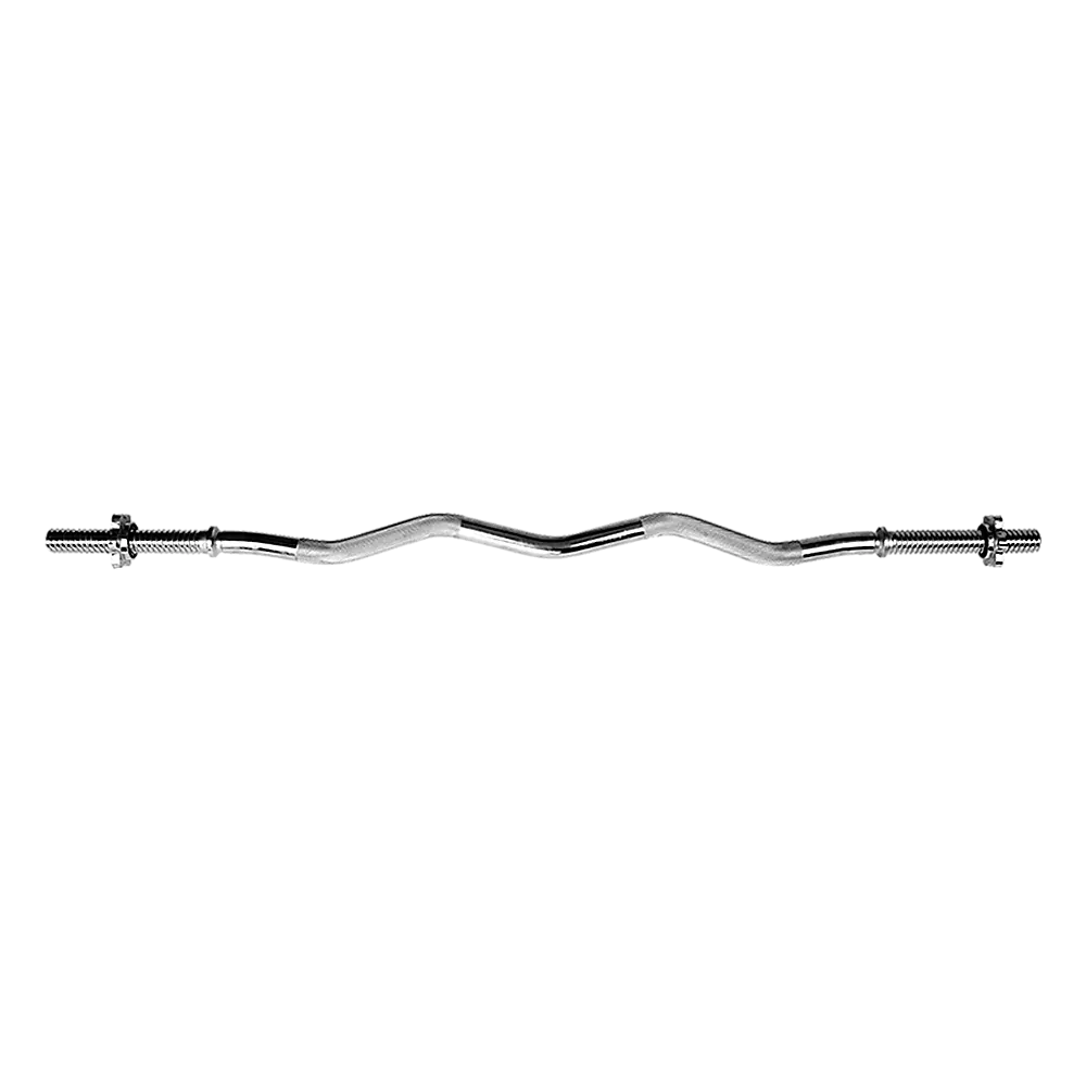 Heavy Duty EZ Curl Barbell – Weightlifting Bar with Spinlock Collars for Gym Training - Image 4