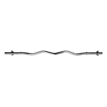 Heavy Duty EZ Curl Barbell – Weightlifting Bar with Spinlock Collars for Gym Training - Image 4