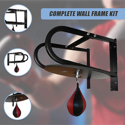 Speedball with Wall Frame – Boxing Punching Bag Training Set for Home Gym - Image 6