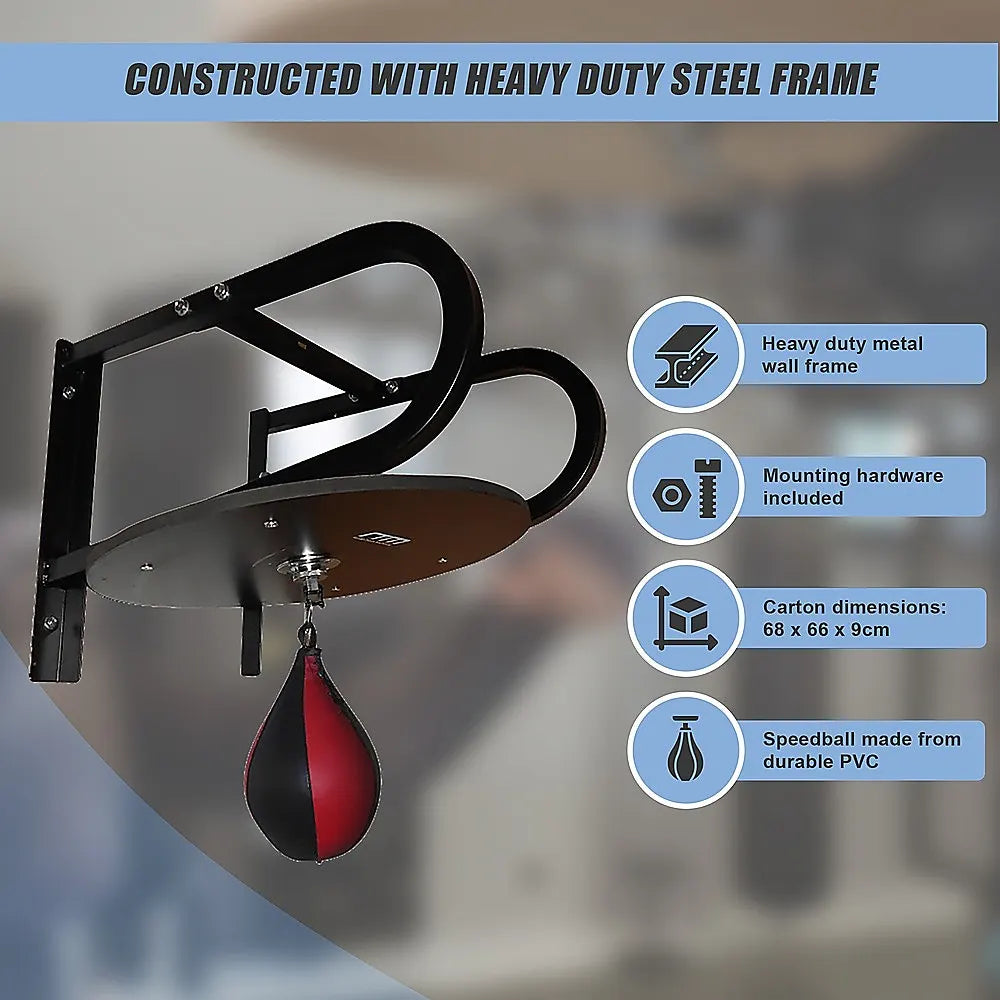 Speedball with Wall Frame – Boxing Punching Bag Training Set for Home Gym - Image 7