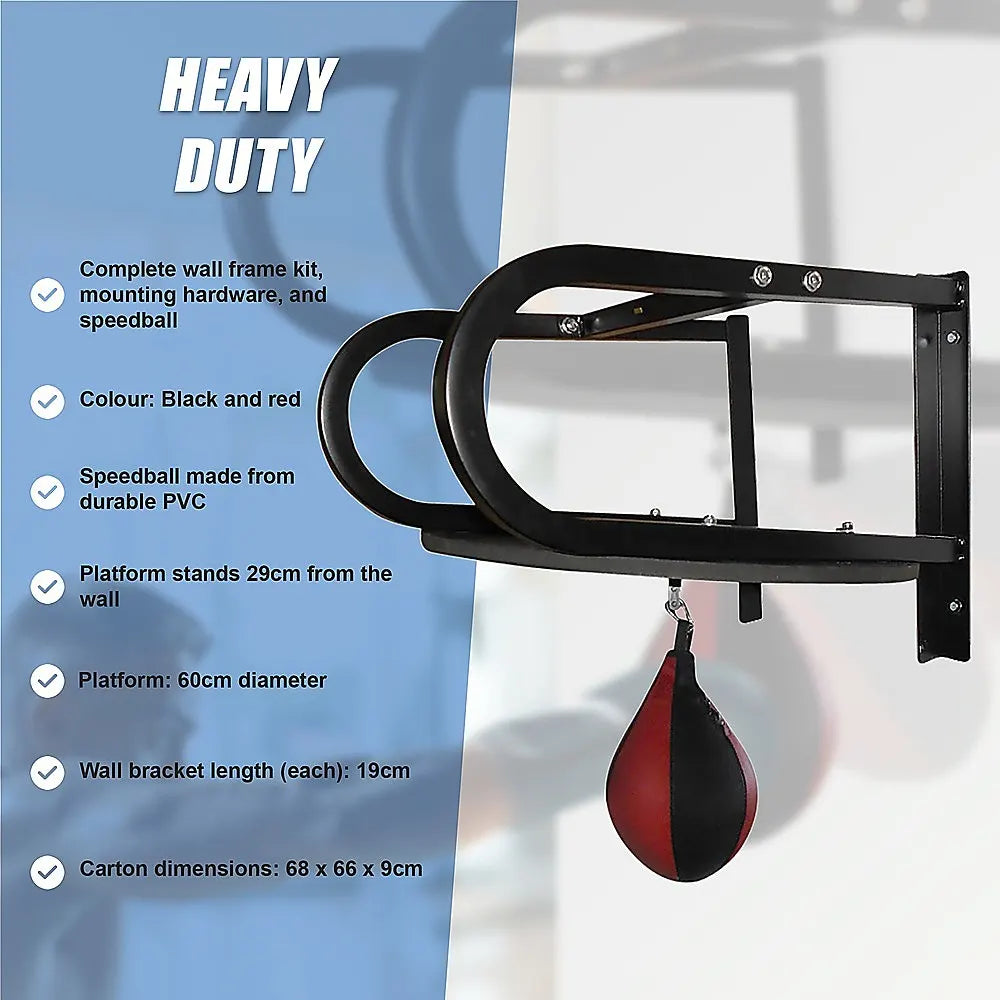 Speedball with Wall Frame – Boxing Punching Bag Training Set for Home Gym - Image 8