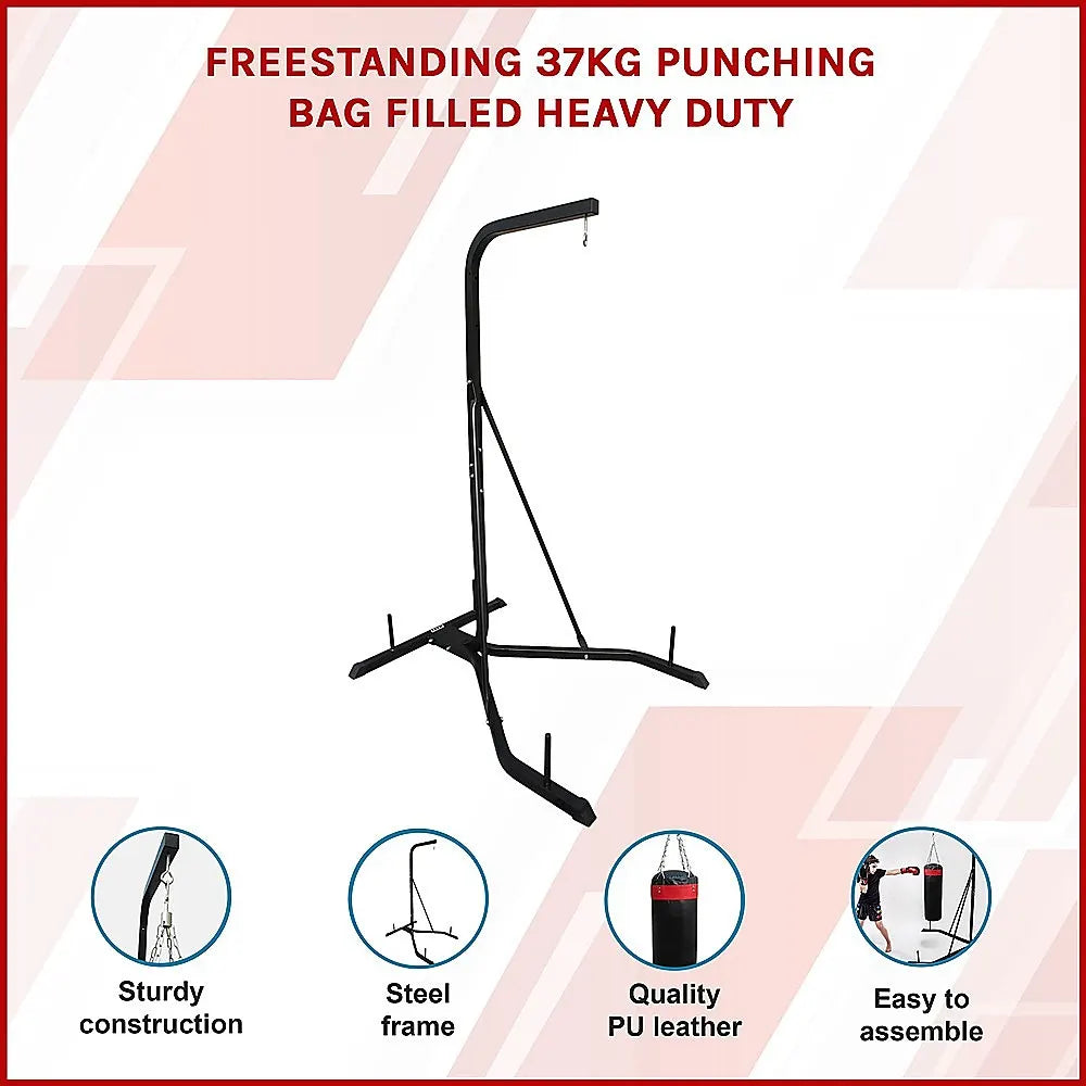 Freestanding 37kg Punching Bag Filled Heavy Duty - Image 3