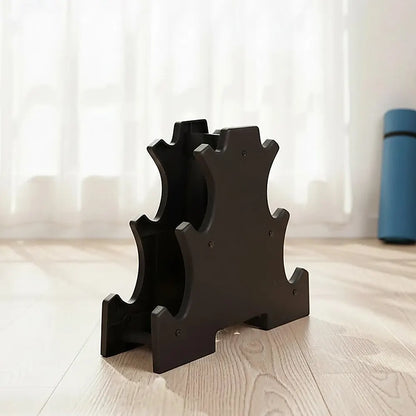 6-Piece Dumbbell Set with Storage Rack for Home Gym Training - Image 3