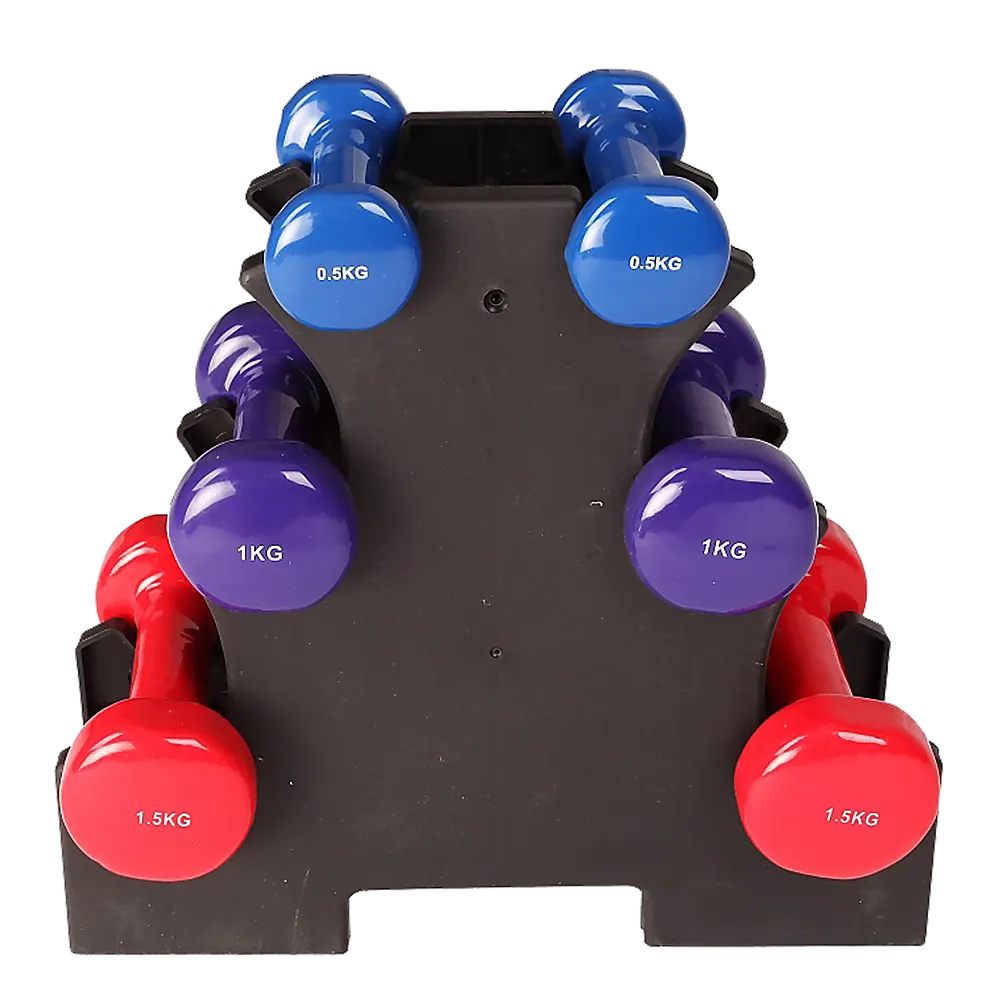 6-Piece Dumbbell Set with Storage Rack for Home Gym Training - Image 8