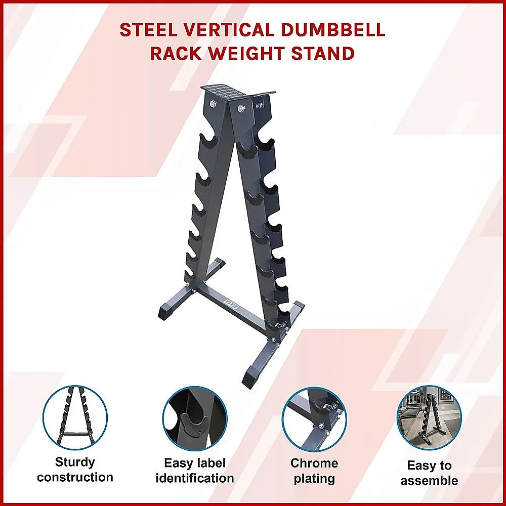 Steel Vertical Dumbbell Rack Weight Stand - Image 3