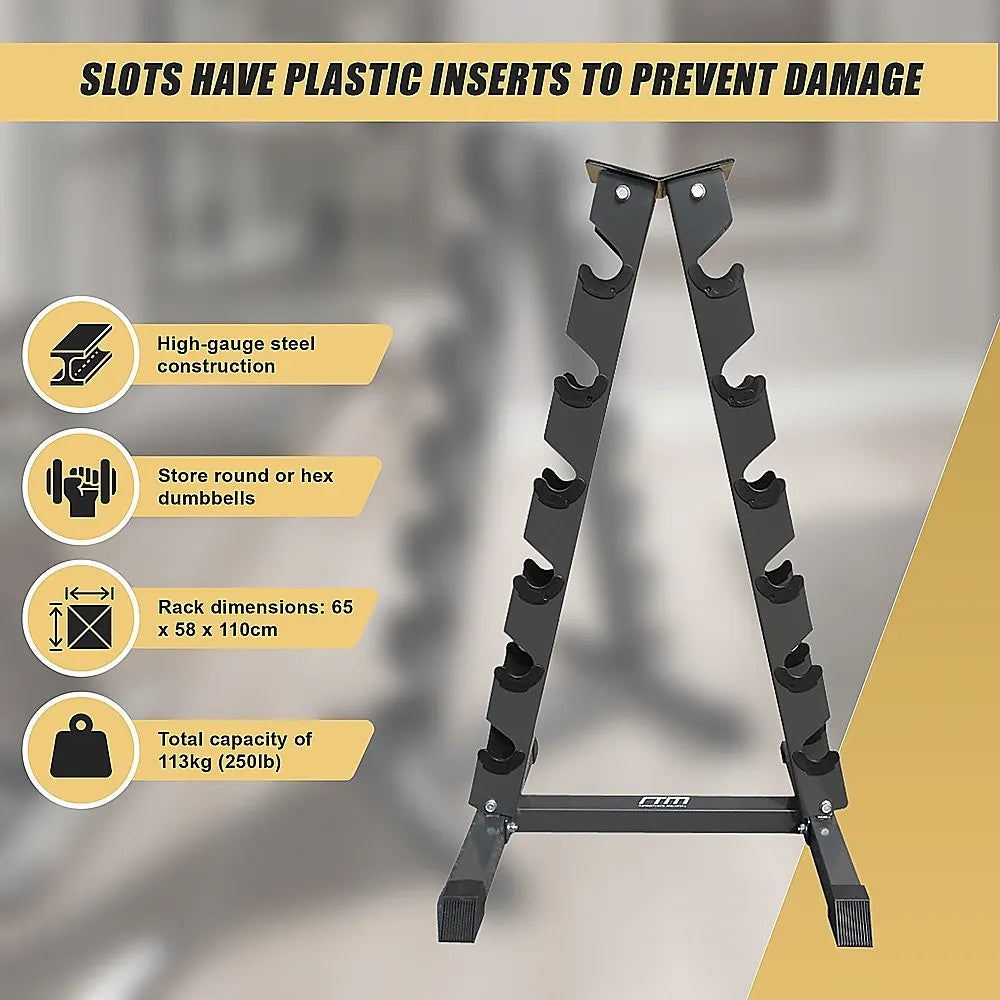 Steel Vertical Dumbbell Rack Weight Stand - Image 8