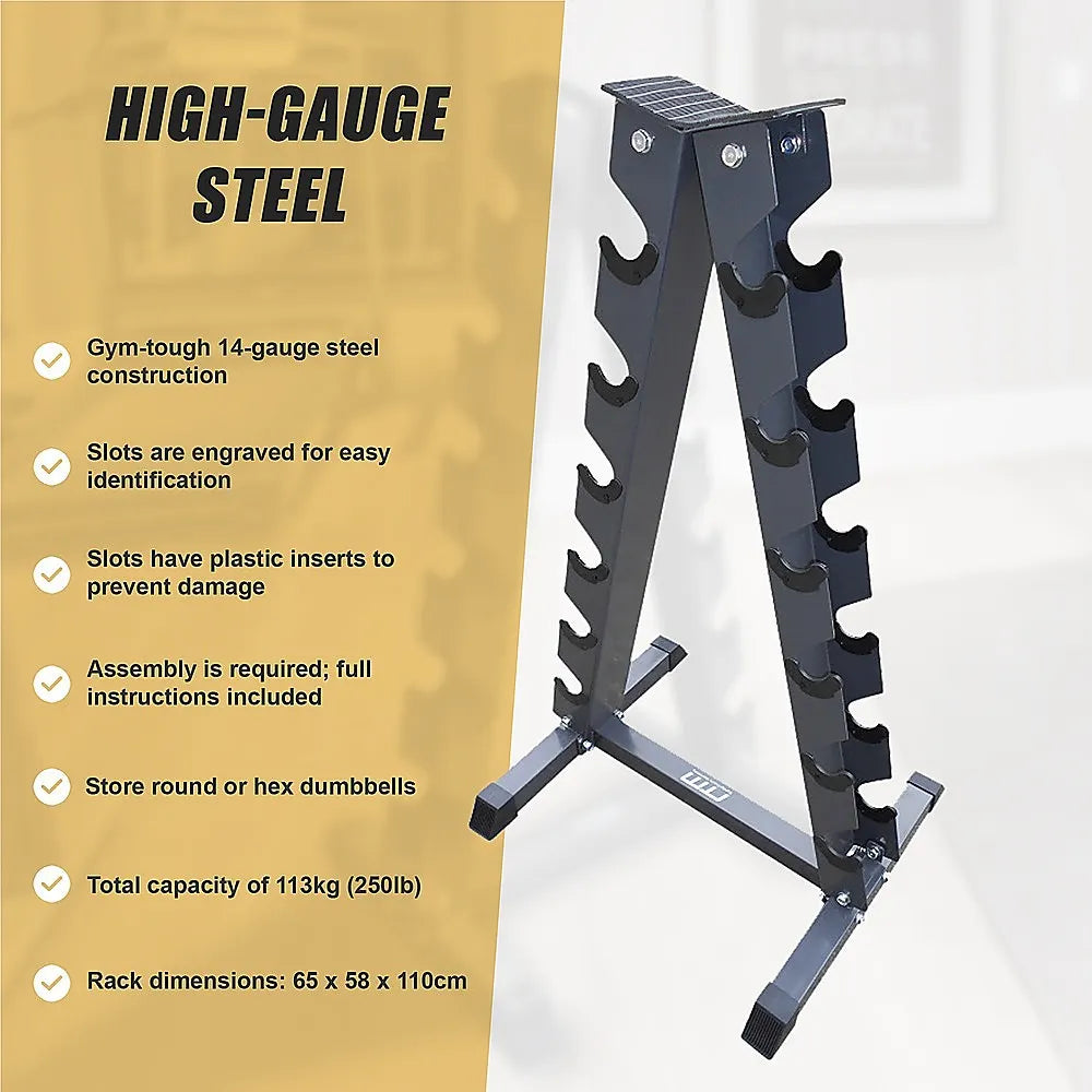Steel Vertical Dumbbell Rack Weight Stand - Image 9
