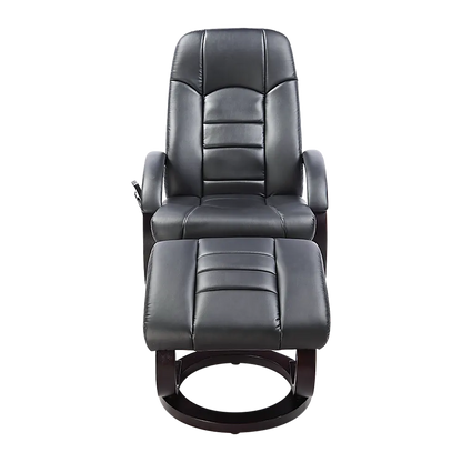 PU Leather Massage Chair Recliner Ottoman Lounge Remote - Image 4