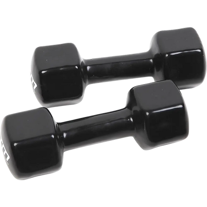 5kg Dumbbells Pair PVC Hand Weights Rubber Coated - Image 4