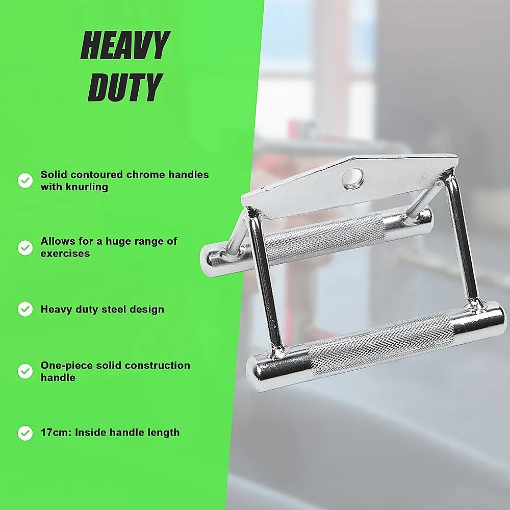 Close Grip Seated Row Handle – Triangle Cable Attachment Bar for Gym Machines - Image 9