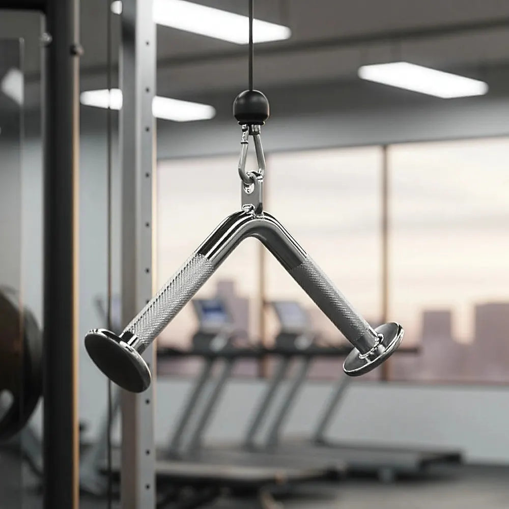 Triceps Press Push Down Bar – Gym Cable Attachment for Arm & Strength Training - Image 2
